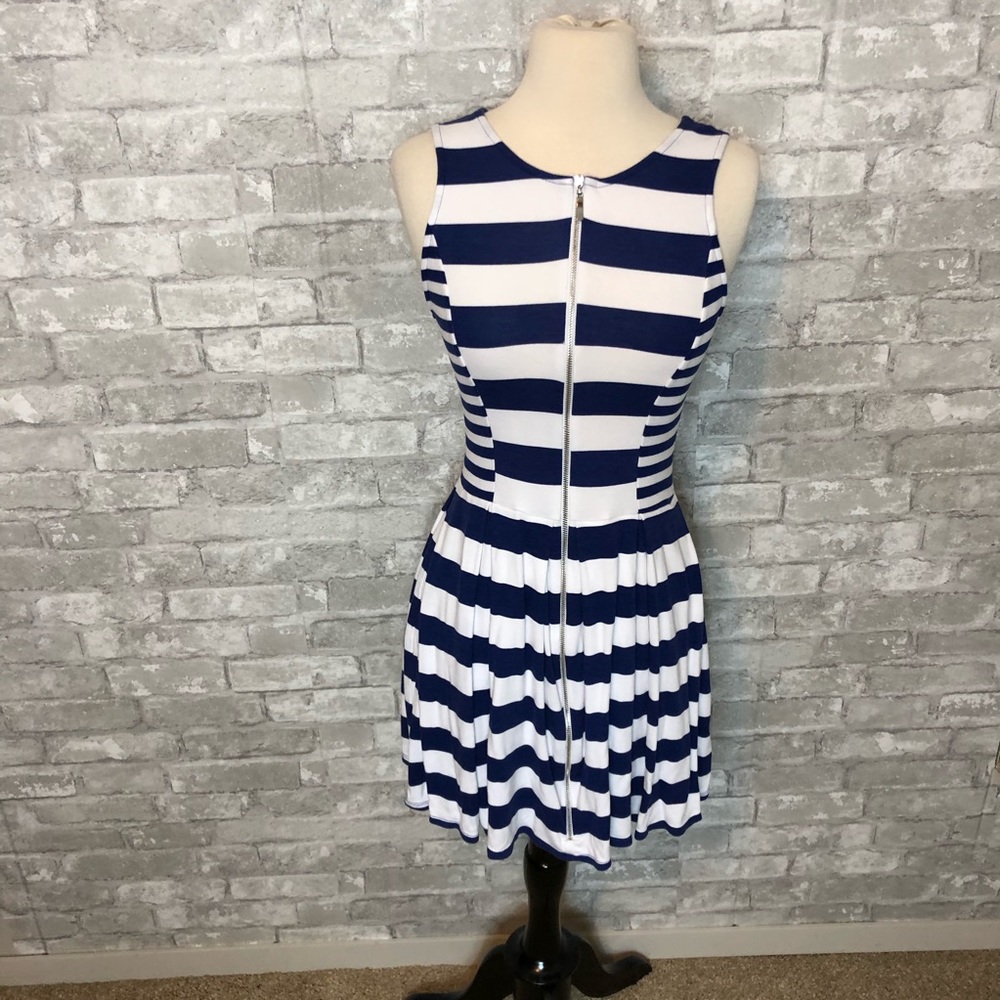 Size M Ella Miss Blue Striped Dress